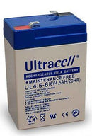 Ultracell 6V 4,5Ah Bly-syre Batteri - 47x101x70 mm