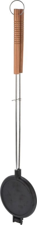 Rund BBQ støbejerns vaffelpande