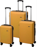 Kuffertsæt, Sæt af 3stk, gul ABS