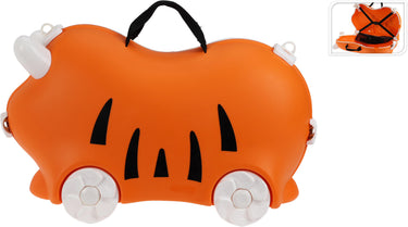 Børne kuffert - orange , 55x21x32cm