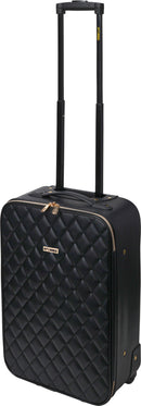 Kuffert - sort, 4 hjul, 52x34x19,5cm