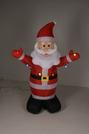 Oppustelig julemand m. LED-lys, H190 cm