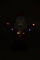 Oppustelig julemand m. LED-lys, H190 cm