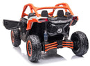 License, Can-Am Marverick UTV, orange, 21.6V 5Ah Li‑Ion batteri 4x200W motorer, stor model