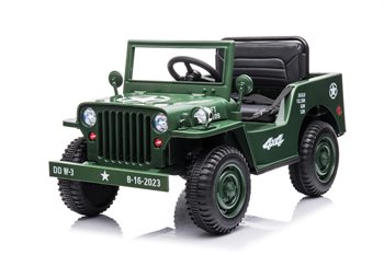 Azeno Desert 4x4, grøn, 4x12V30W motor, litium batteri, fjernbetjening, lædersæde