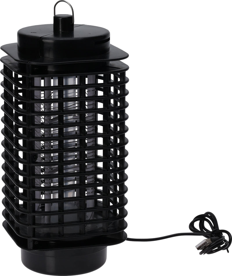Mygge bekæmper med UV-lys – USB, sort, 22 cm