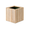 Squarely Copenhagen - GrowON plantekasse 22x22 cm, Natur Ask - Bolig og Haven
