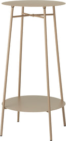 Sidebord – 2 hylder – taupe, 35×60 cm