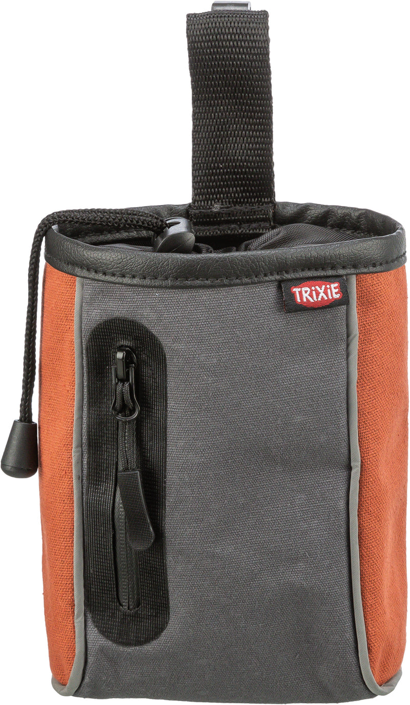 Trixie - Snack bag 2 in 1, Ø9×15 cm, godbidstaske ass. farver