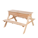 Esschertdesign - 2i1 bordbænkesæt og sandkasse, træ 93,2x89,2cm