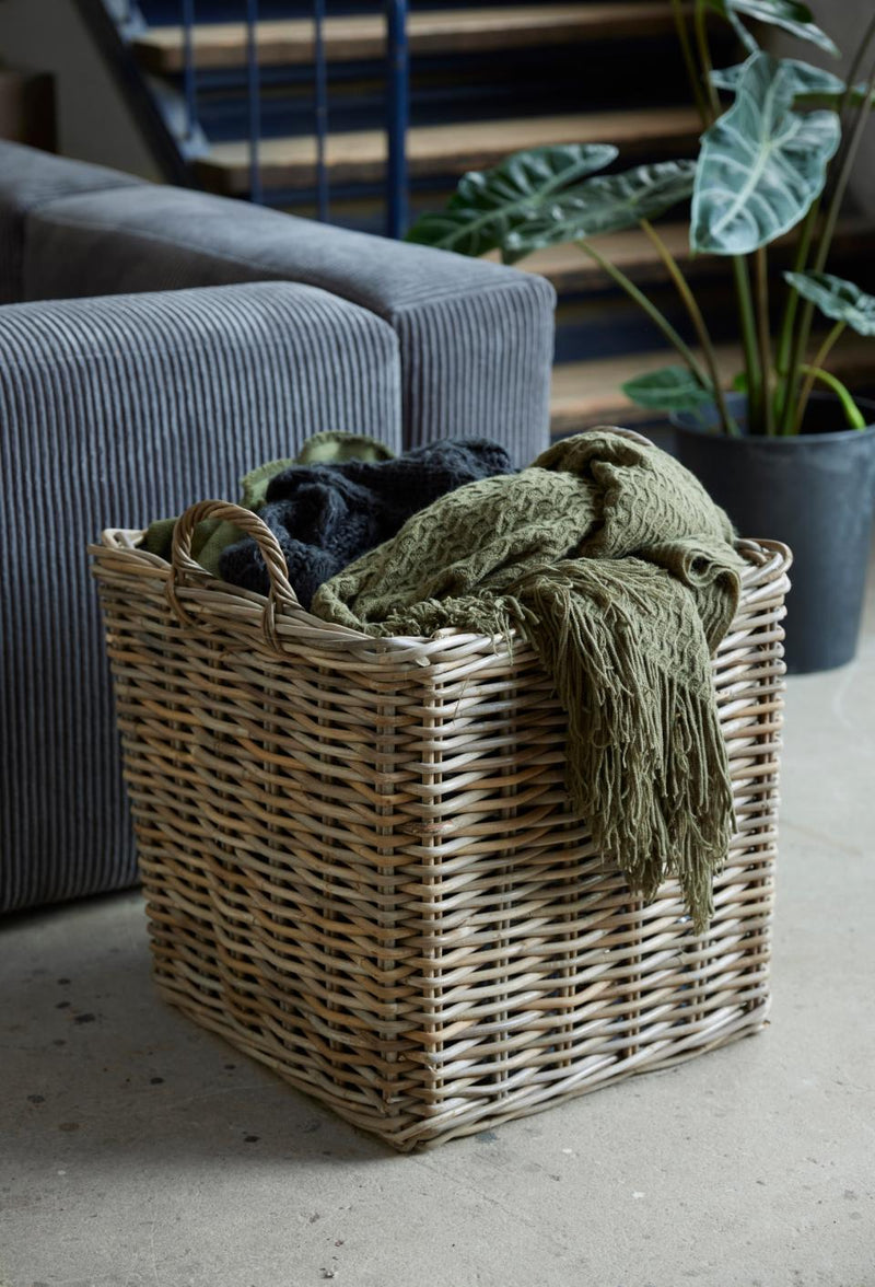 Arles kurve, grå - sæt med 2 firkantede opbevaringskurve