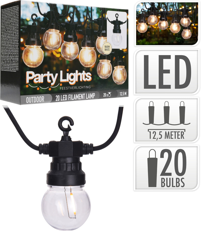 Lyskæde med 20 LED-pære