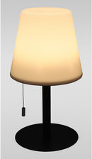 Bordlampe mat sort, USB-lader H30 cm