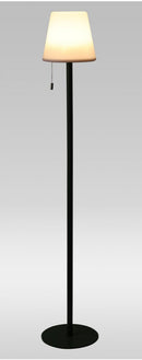 Gulvlampe mat sort, USB-lader, H106 cm