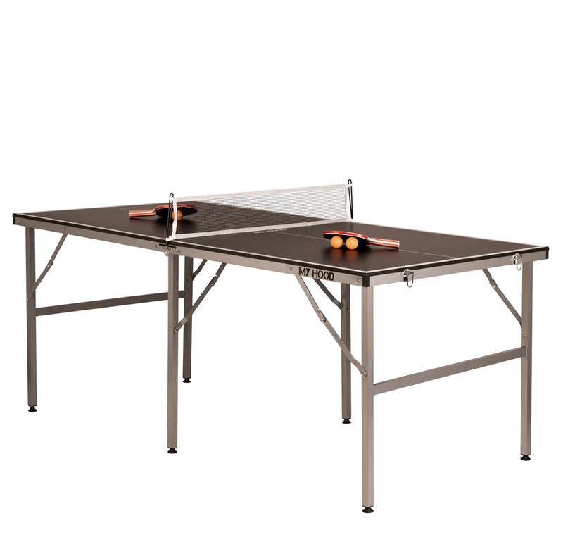 My Hood - Bordtennis Maxi Alu 182x91cm - Sort , sammenklappelig