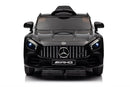 License - Mercedes AMG GTR, sort, m.fjernbetjening, 2x12motor, 12V4,5Ah litium