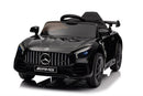 License - Mercedes AMG GTR, sort, m.fjernbetjening, 2x12motor, 12V4,5Ah litium