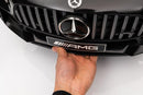License - Mercedes AMG GTR, sort, m.fjernbetjening, 2x12motor, 12V4,5Ah litium