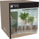 Blomsterpotter – sæt med 2 stk. – taupe