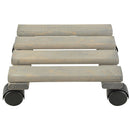 Esschert Design - Rullevogn til krukker, firkantet i fyrretræ - 24x24cm - Bolig og Haven