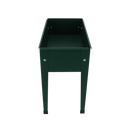 Esschert Design - Hævet blomsterbed metalgrøn, 62x29x45cm