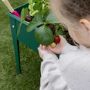 Esschert Design - Hævet blomsterbed metalgrøn, 62x29x45cm