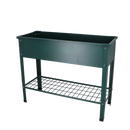 Esschert Design - Hævet blomsterbed, metalgrøn, 100x40x80cm