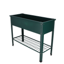 Esschert Design - Hævet blomsterbed, metalgrøn, 100x40x80cm