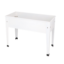 Esschert Design - Hævet blomsterbed hvid, 62x29x45cm