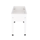 Esschert Design - Hævet blomsterbed hvid, 62x29x45cm