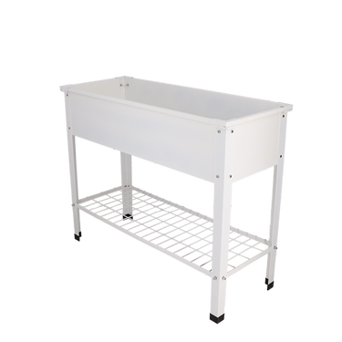 Esschert Design - Hævet blomsterbed hvid, 100x40x80cm
