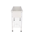 Esschert Design - Hævet blomsterbed hvid, 100x40x80cm