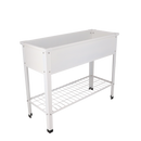 Esschert Design - Hævet blomsterbed hvid, 100x40x80cm