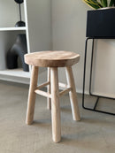 Taburet - Teaktræ, H42 cm