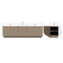 TEO TV UNIT PINE MUD [fsc]