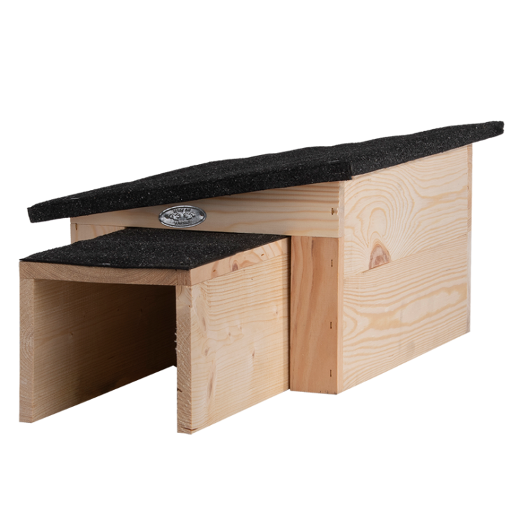 Pindsvinehus – FSC Træ med Bitumentag – 60,8 x 29,5 x 19,9 cm