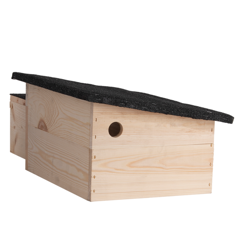 Pindsvinehus – FSC Træ med Bitumentag – 60,8 x 29,5 x 19,9 cm