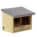 Garden Life - Egern Foderhus Dobbelt – FSC Træ med Zinktag – 25,3x17,5x18,3 cm