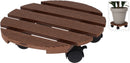 Planterullevogn kraftig WPC - Ø29 cm brun
