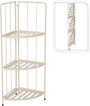 Plantereol - varm grå m. 3 hylder, hjørne H90cm