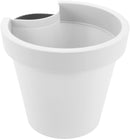 Urtepotte til drænrør, hvid Ø23,5 cm