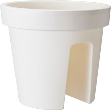 Altankasse, Bridge, hvid plast, Ø28 cm