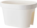Altanpotte - Flower Bridge - hvid plast - L40 cm