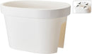 Altanpotte - Flower Bridge - hvid plast - L40 cm