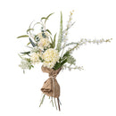 Bloomingville - Symphonie Buket, Hvid, Kunstige Blomster - Ø30 × H103 cm