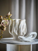 Bloomingville - Adair Vase, Hvid, Stentøj - Ø21 × H24 cm