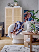 Bloomingville - Viga Tæppe, Hvid, Bomuld - L180 × B120 cm