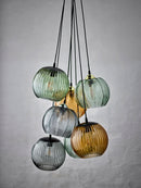 Bloomingville - Adar Pendel, Brun, Glas - Ø22 × H20 cm