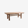 Nordal - PALORA sofabord – natur – L128 × B60 × H44 cm