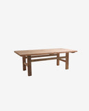 Nordal - PALORA sofabord – natur – L128 × B60 × H44 cm